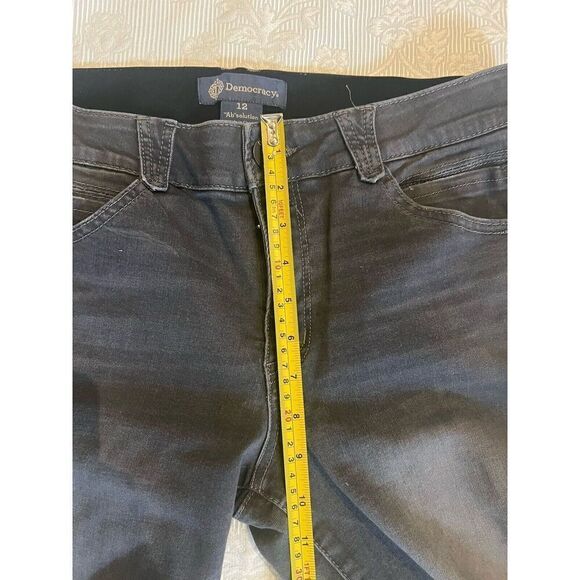 Democracy Gray Mid Rise Skinny Absolution Jean Womens 12 Ankle - Picture 7 of 11